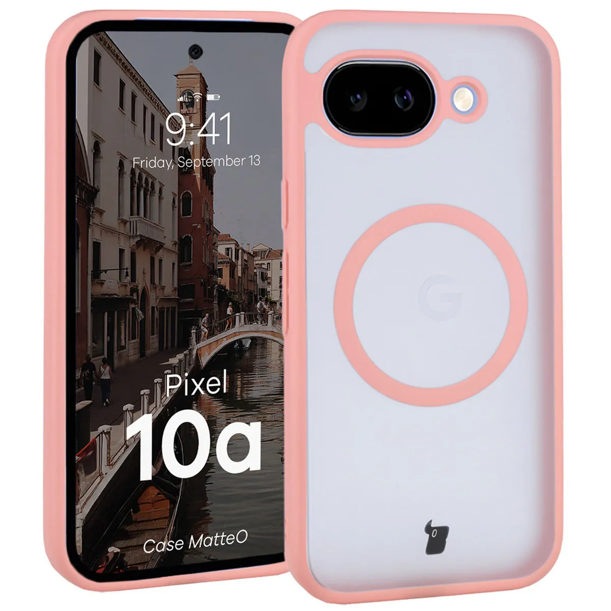 Etui Bizon MatteO do Google Pixel 10a Jasnoróżowy