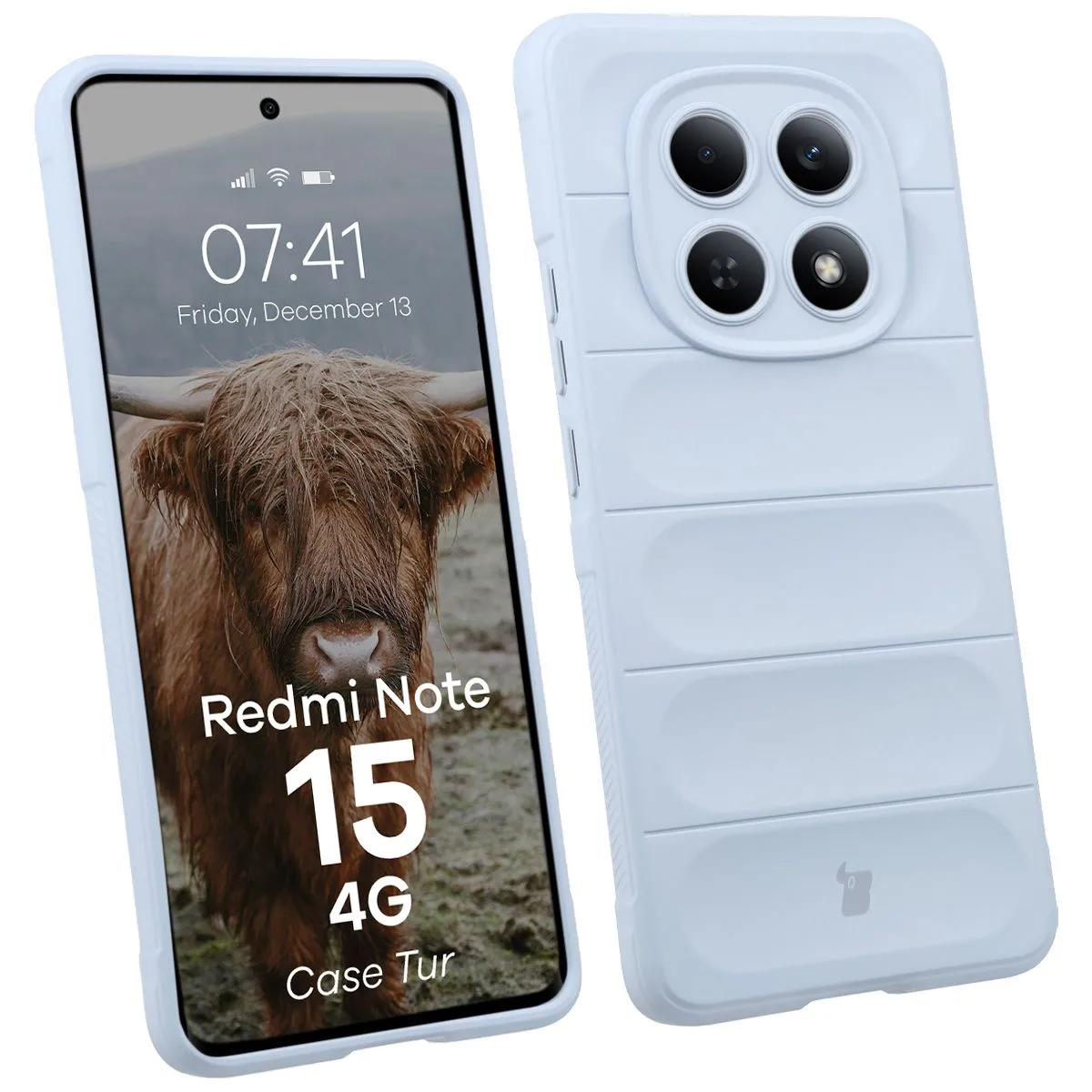 Etui Bizon Tur do Xiaomi Redmi Note 15 4G Jasnoniebieski