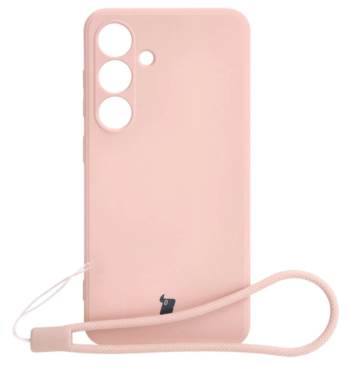 Etui Bizon Silicone Sq do Galaxy S24 Jasnoróżowy