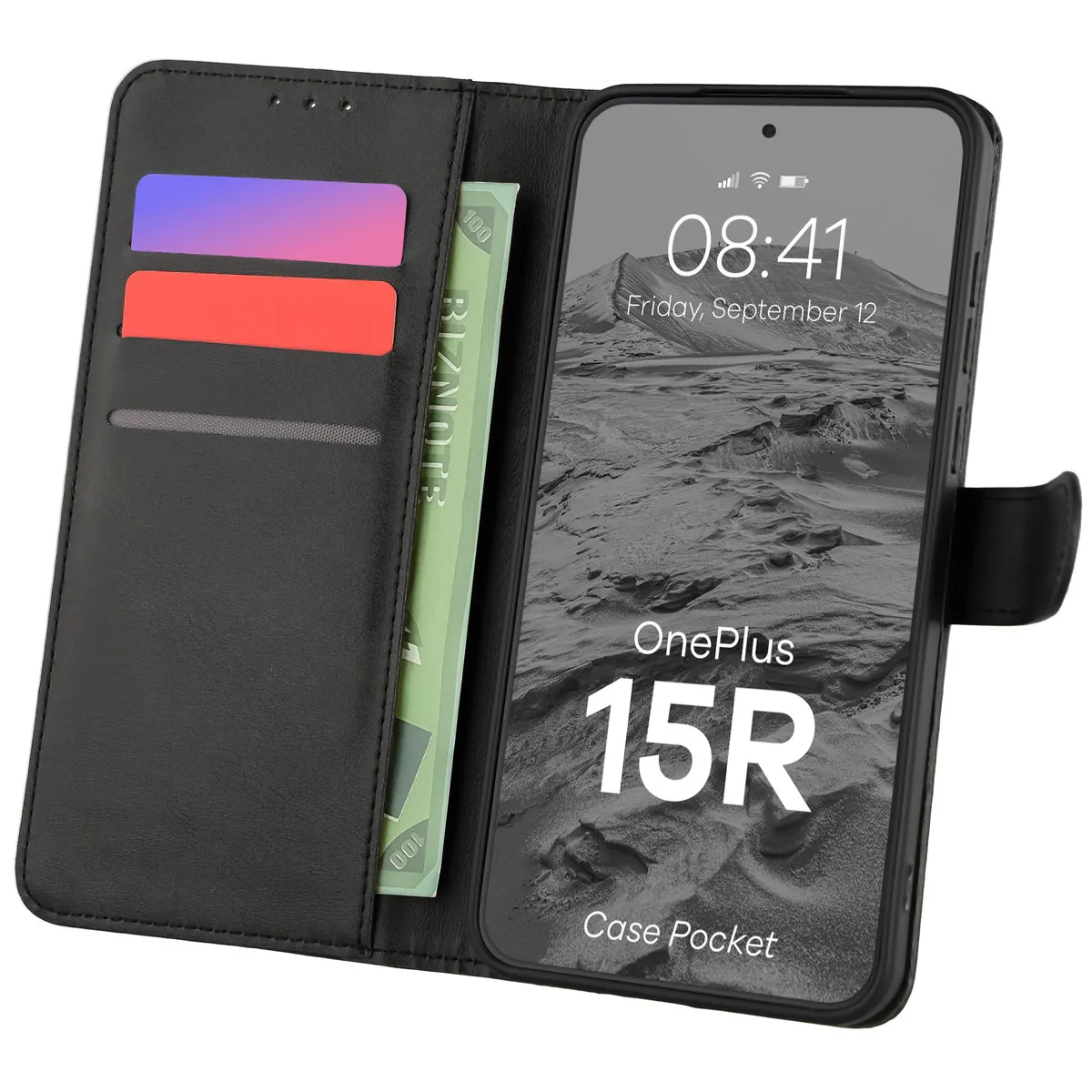 Etui Bizon Pocket do OnePlus 15R Czarny