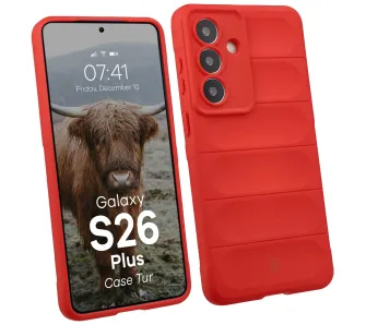 Etui Bizon Tur do Galaxy S26 Plus Czerwony