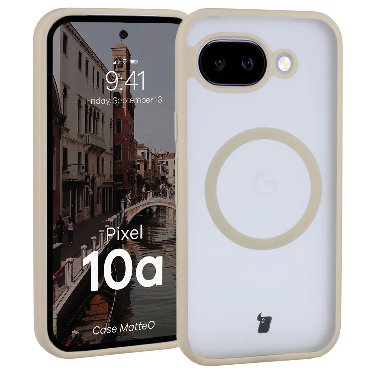Etui Bizon MatteO do Google Pixel 10a Beżowy
