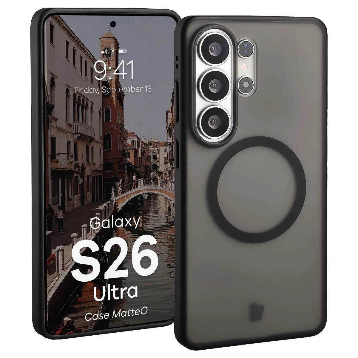 Etui Bizon MatteO do Galaxy S26 Ultra Czarny
