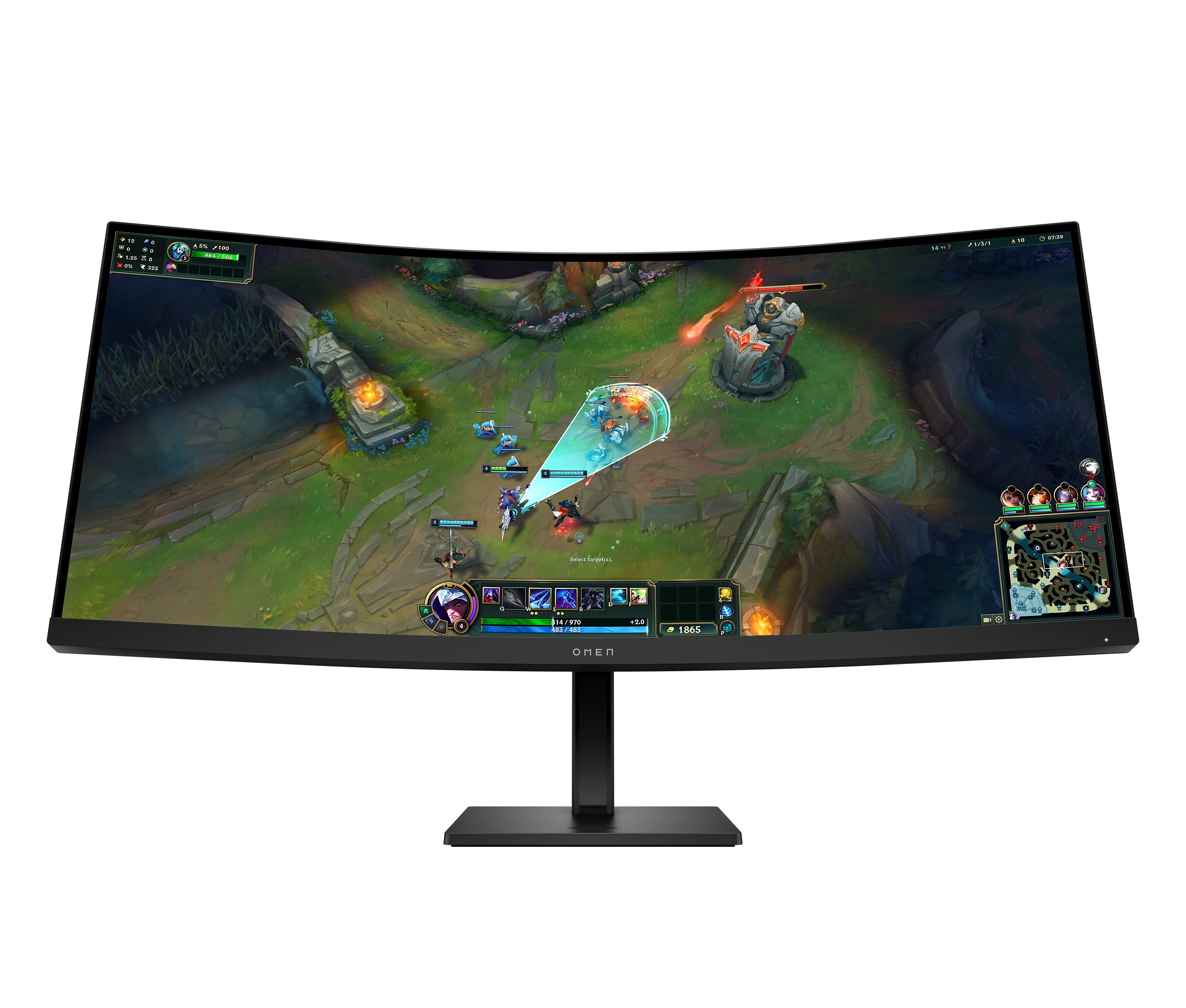 Monitor HP OMEN 34c G2 (AV4C1E9) 34" UWQHD VA 180Hz 1ms MPRT Zakrzywiony Gamingowy