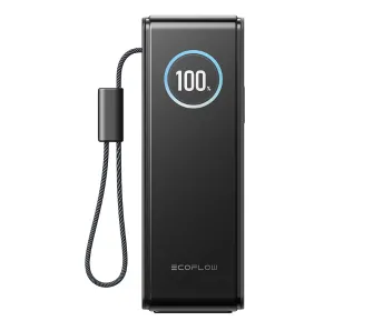 Powerbank EcoFlow RAPID 25000mAh 170W wbudowany kabel USB-C Czarny
