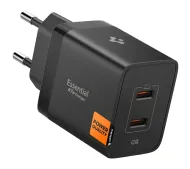 Spigen Essential EE472EU 2x USB-C  47W Czarny