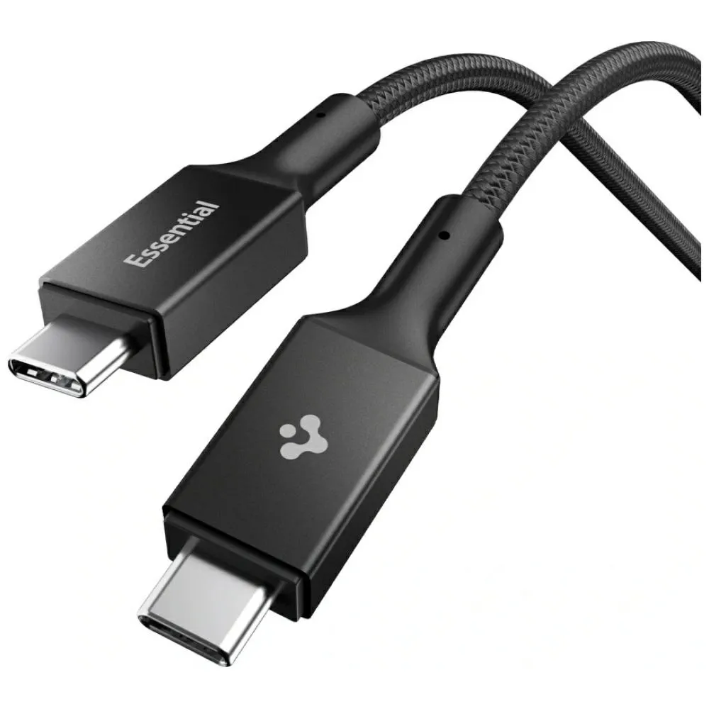 Kabel Spigen EB10010CC Essential USB-C do USB-C 100W 1m Czarny