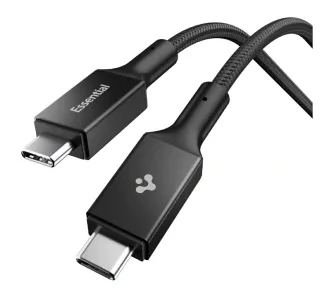 Kabel Spigen EB10010CC Essential USB-C do USB-C 100W 1m Czarny