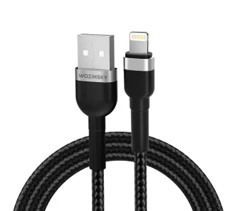 Kabel Wozinsky WNBAL2 2.4A Lightning do USB-A 2m Czarny