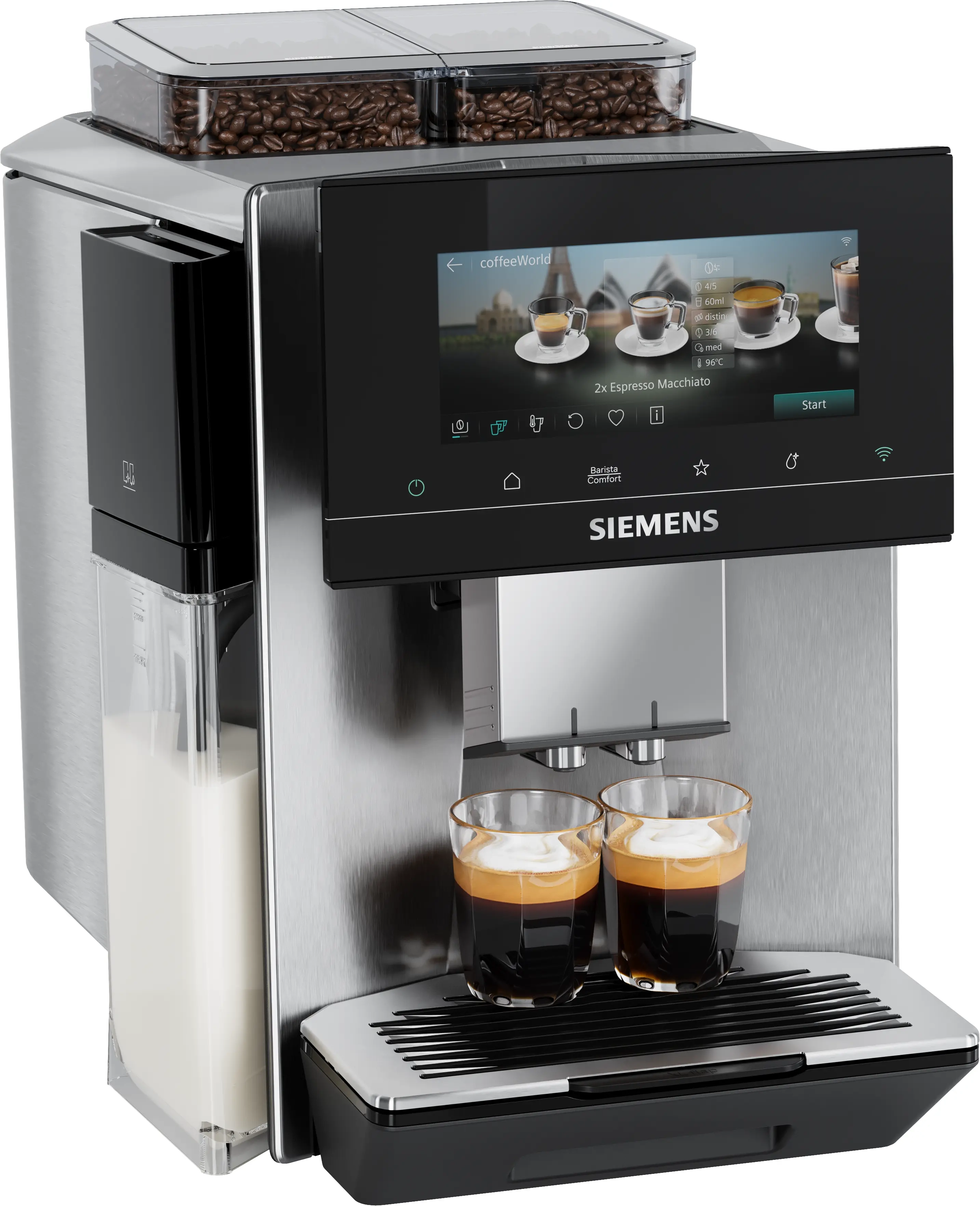 Ekspres Siemens EQ900 plus iAroma TQ927EZ3 Kawa na zimno Szerokość 31,5cm