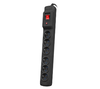 Listwa Armac MULTI M6 6 gniazd 1,5m Czarny