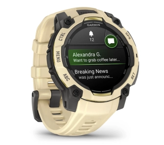 Smartwatch Garmin Instinct 3 AMOLED 45mm GPS Beżowo-czarny
