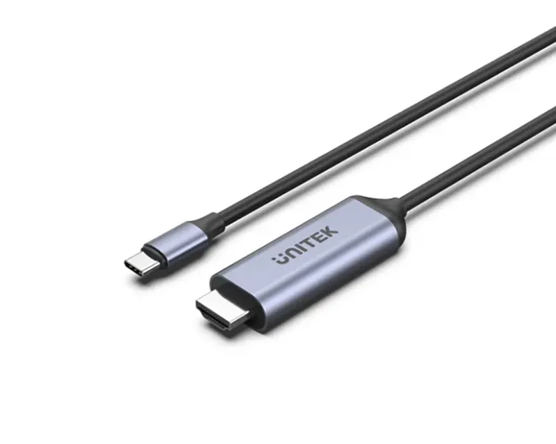 Kabel HDMI Unitek V1423BGY01 USB-C do HDMI 8K 1,8m Szary