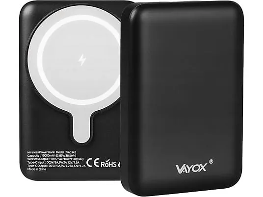 Powerbank Vayox VA0342 10000mAh 20W Czarny