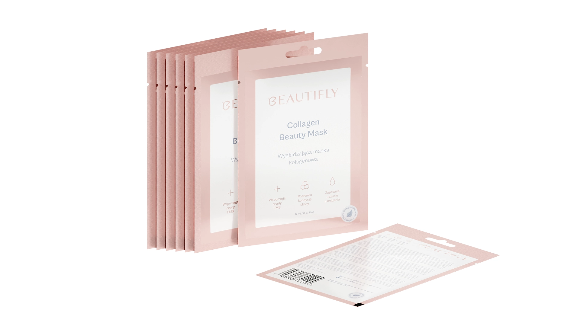 Maska do twarzy Beautifly Collagen Beauty Mask 8szt.