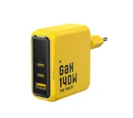 AOHI Youth GaN PD 3.1 USB-A 2x USB-C 140W Żółty