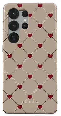 Etui Burga Love Letter do Galaxy S25 Ultra Beżowo-czerwony