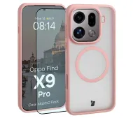 Bizon MatteO Pack do Oppo Find X9 Pro Jasnoróżowy