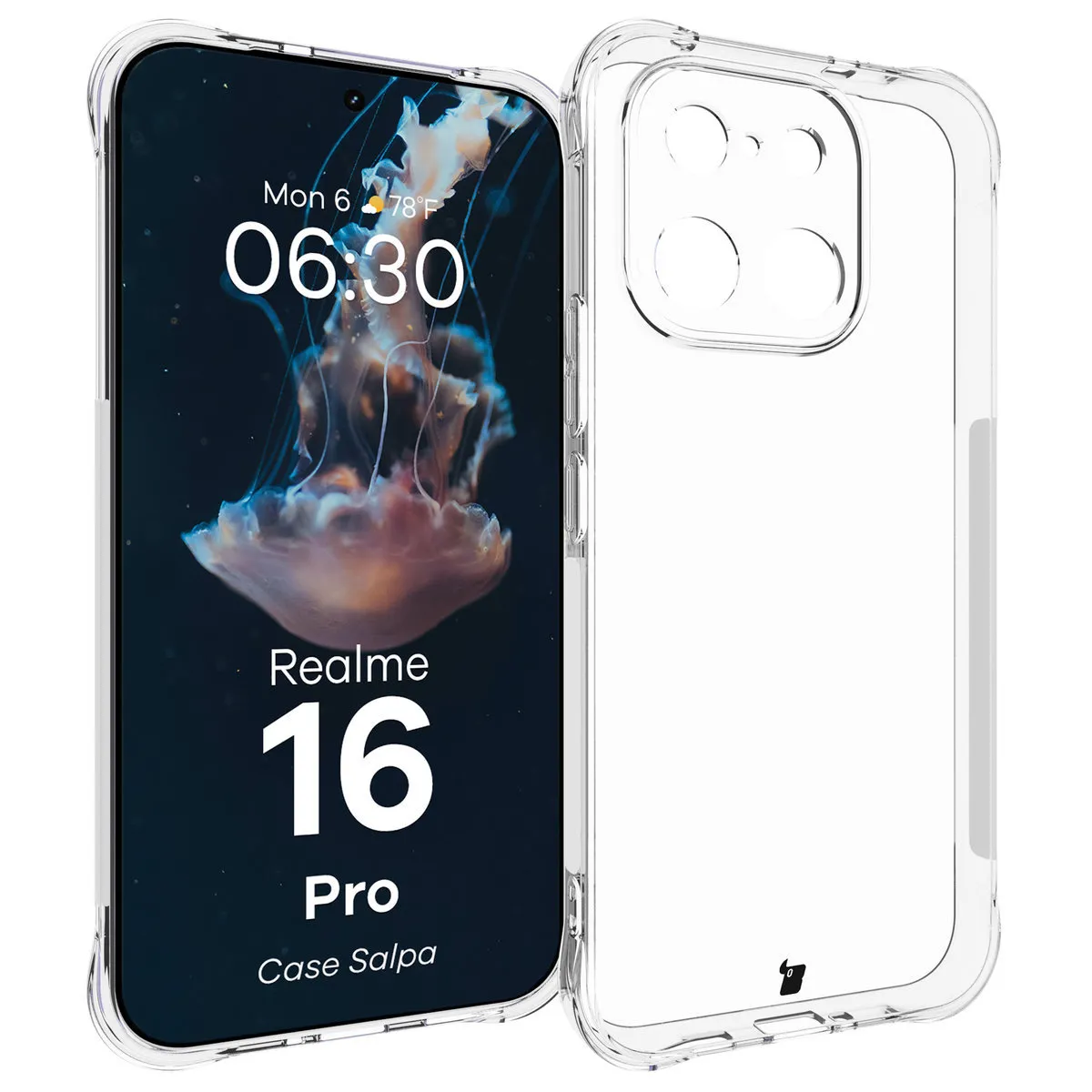 Etui Bizon Case Salpa do Realme 16 Pro 5G Przezroczysty