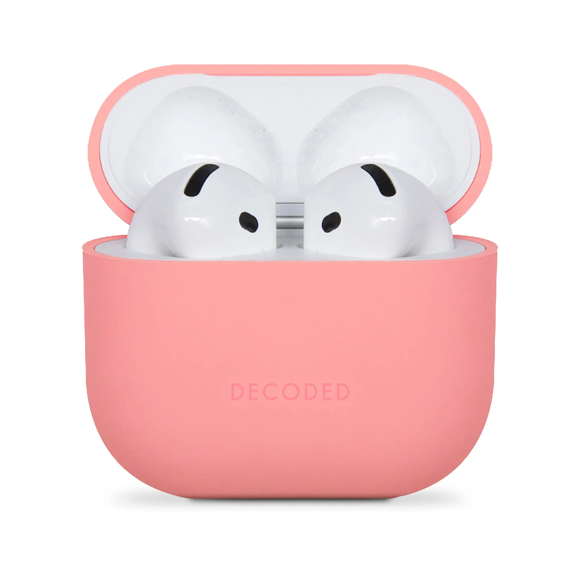 Etui na słuchawki Decoded Silicone Aircase do AirPods 4 Bubble Gum Pink