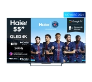 Haier H55S90GUX 55" QLED 4K 144 Hz GoogleTV Funkcje AI Dolby Vision Dolby Atmos HDMI 2.1 DVB-T2