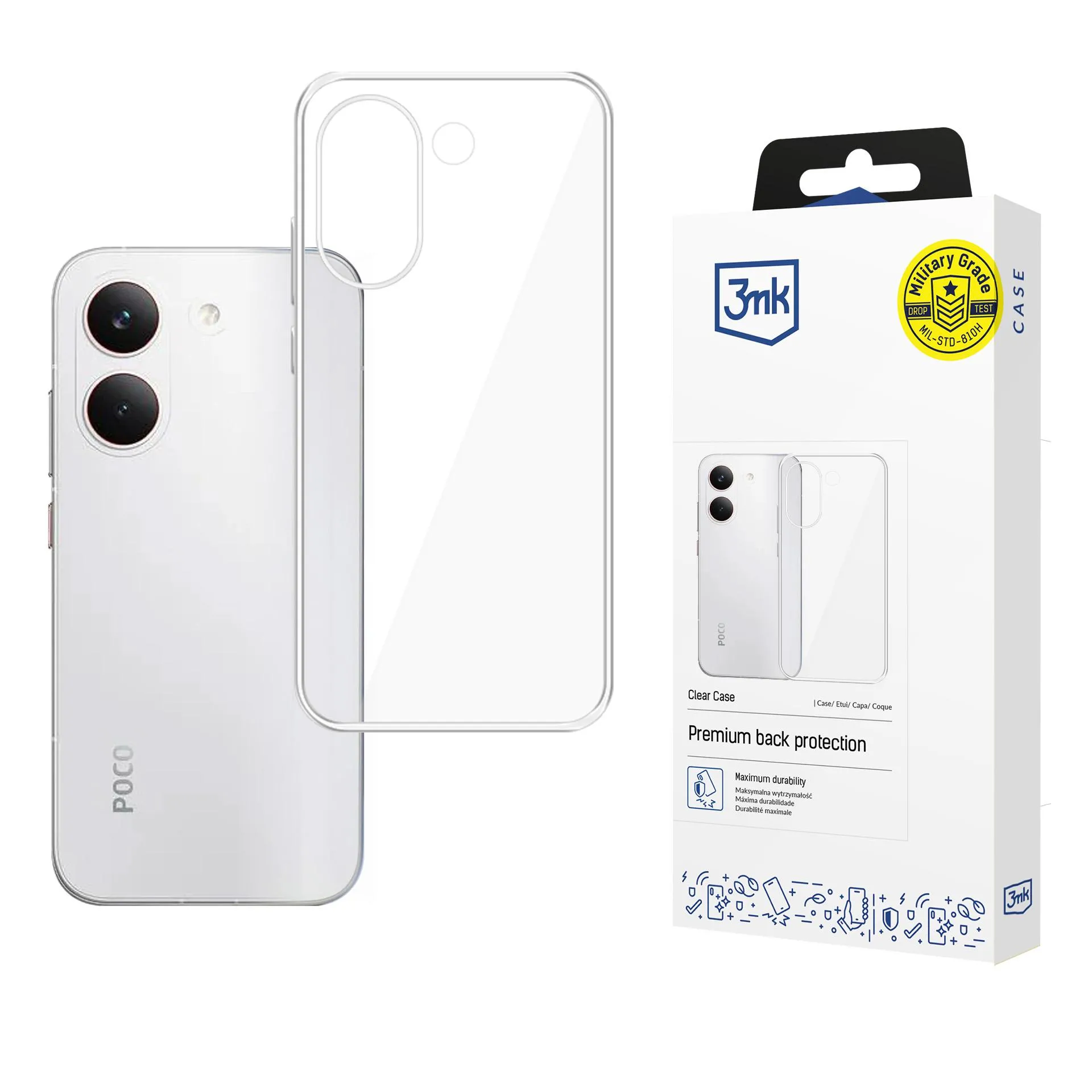 Etui 3mk Clear Case do POCO X8 Pro Przezroczysty