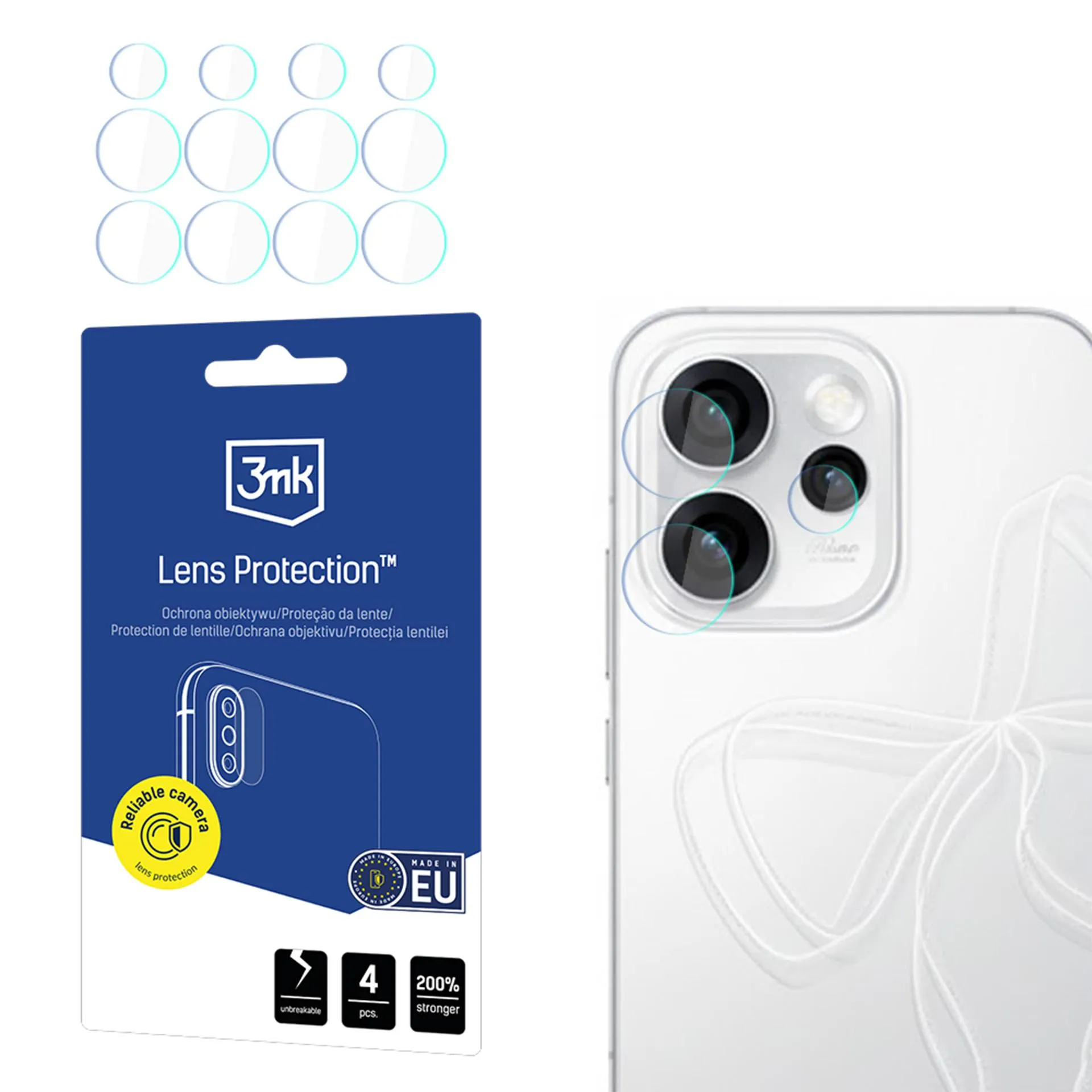 Szkło hybrydowe 3mk Lens Protection do Oppo Reno 15 Pro 5G (CPH2813)