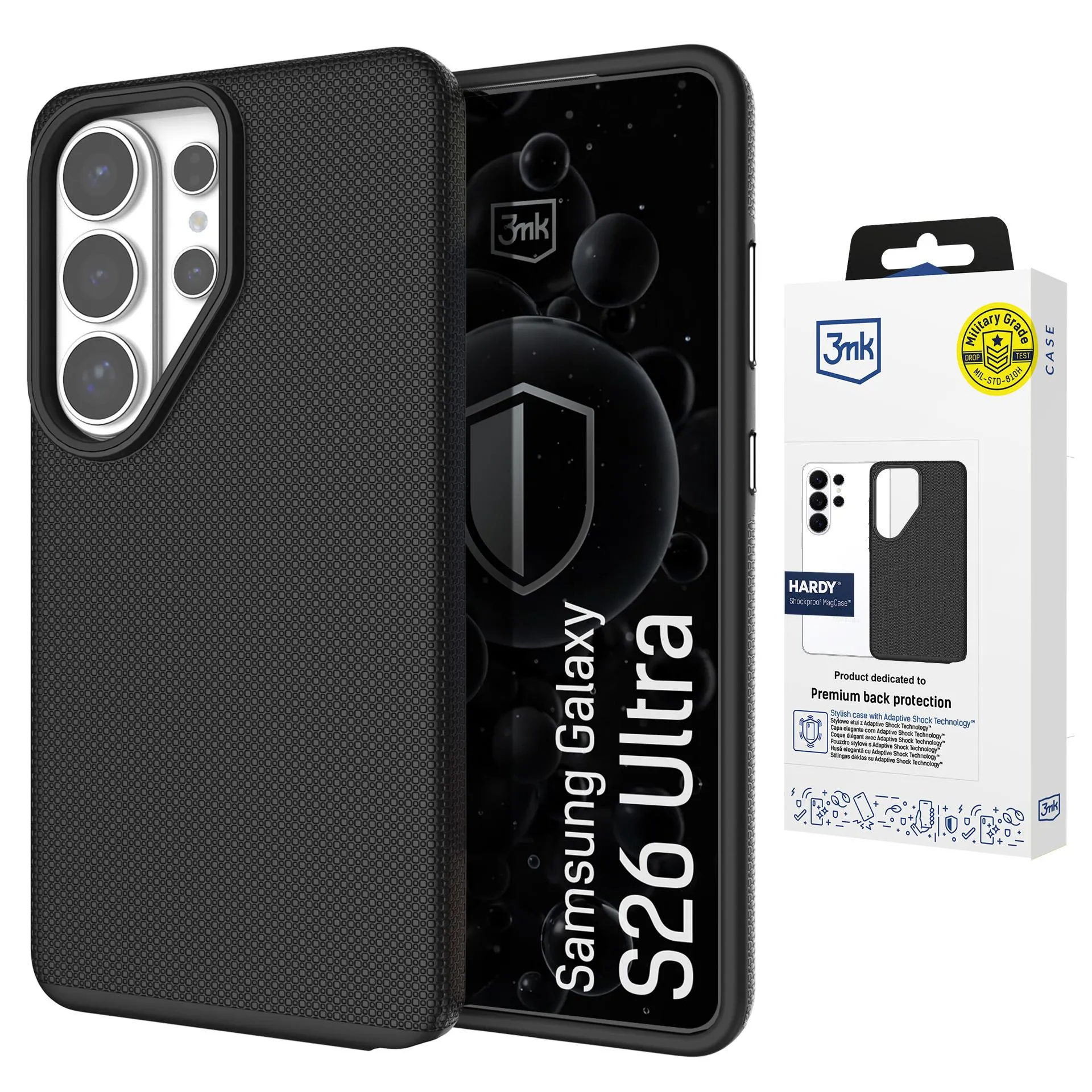 Etui 3mk Hardy Shockproof MagCase do Galaxy S26 Ultra Czarny