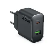 SBS 41285 GaN PD USB-C USB-A 65W Czarny