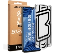 Bizon z ramką montażową Glass Aplikator Edge do Galaxy A16 / A17 2 zestawy