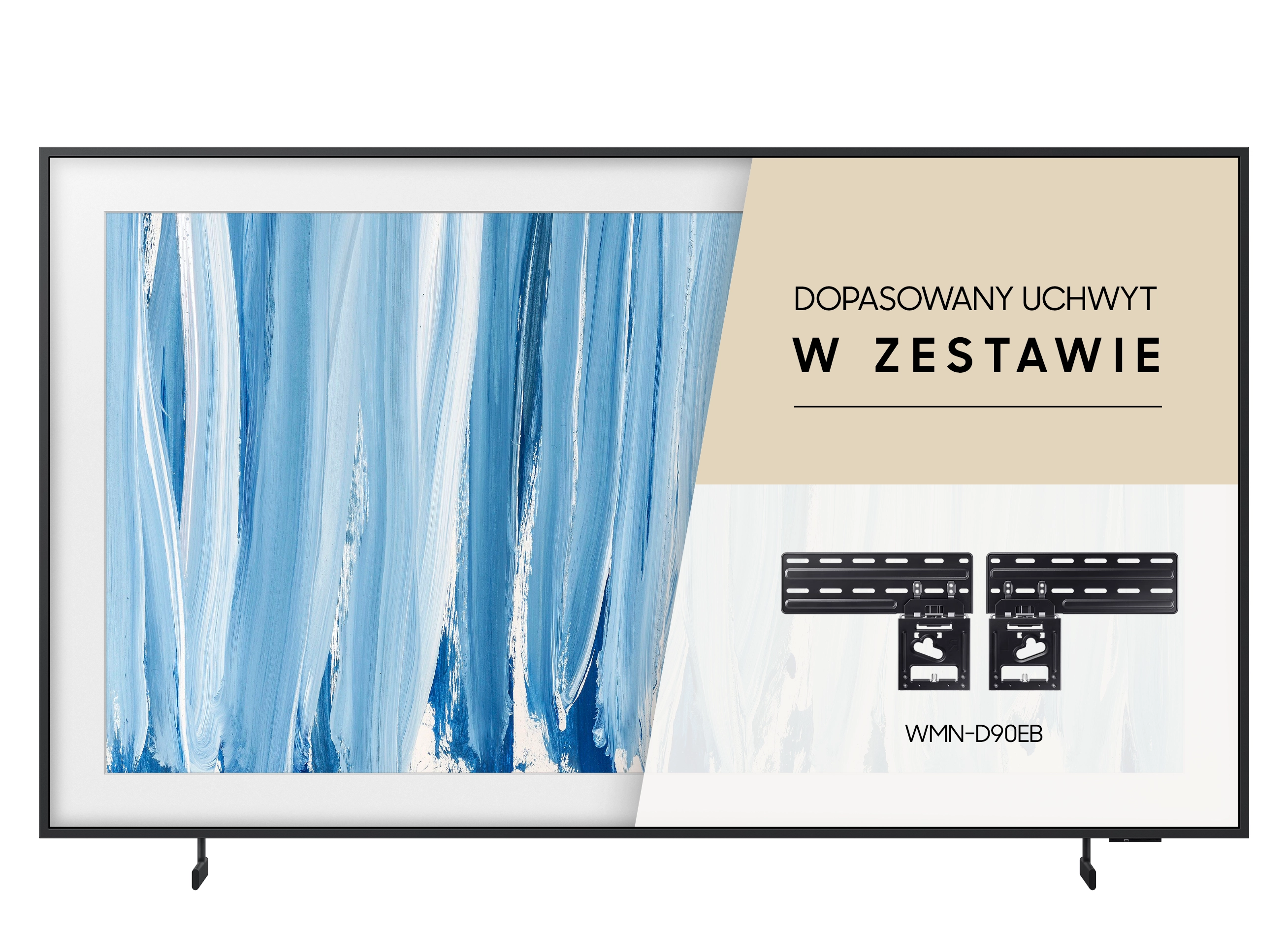 Telewizor Samsung The Frame Pro QE75LS03HWU 75" Neo QLED 4K 144Hz HDMI 2.1 DVB-T2 + dopasowany uchwyt w zestawie