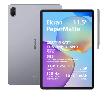 Tablet Huawei MatePad 11,5" 2025 8/256GB Wi-Fi Szary + Rysik M-Pencil Lite