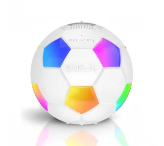 Głośnik Bluetooth Musicmate MM-SB40-W FootballWave LED 5W Biały