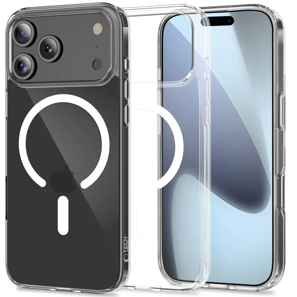 Etui Tech-Protect FlexAir Hybrid MagSafe do iPhone 17 Pro Przezroczysty