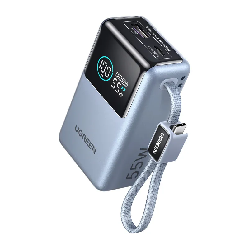 фото Внешний аккумулятор (повербанк) Ugreen PB727 10000mAh 55W Grey 2