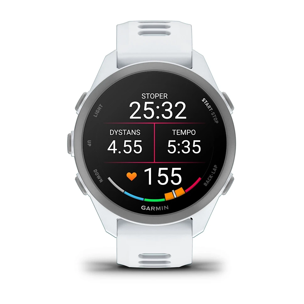 фото Смарт-часы Garmin Forerunner 170 Whitestone with Whitestone/Cloud Blue Band (010-03920-01) 1