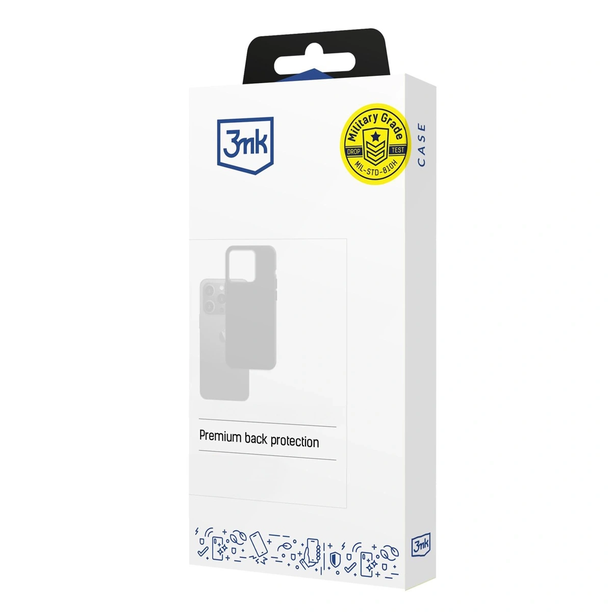 Etui 3mk Hardy Mellow MagCase do iPhone 15 Plus Srebrno-biały