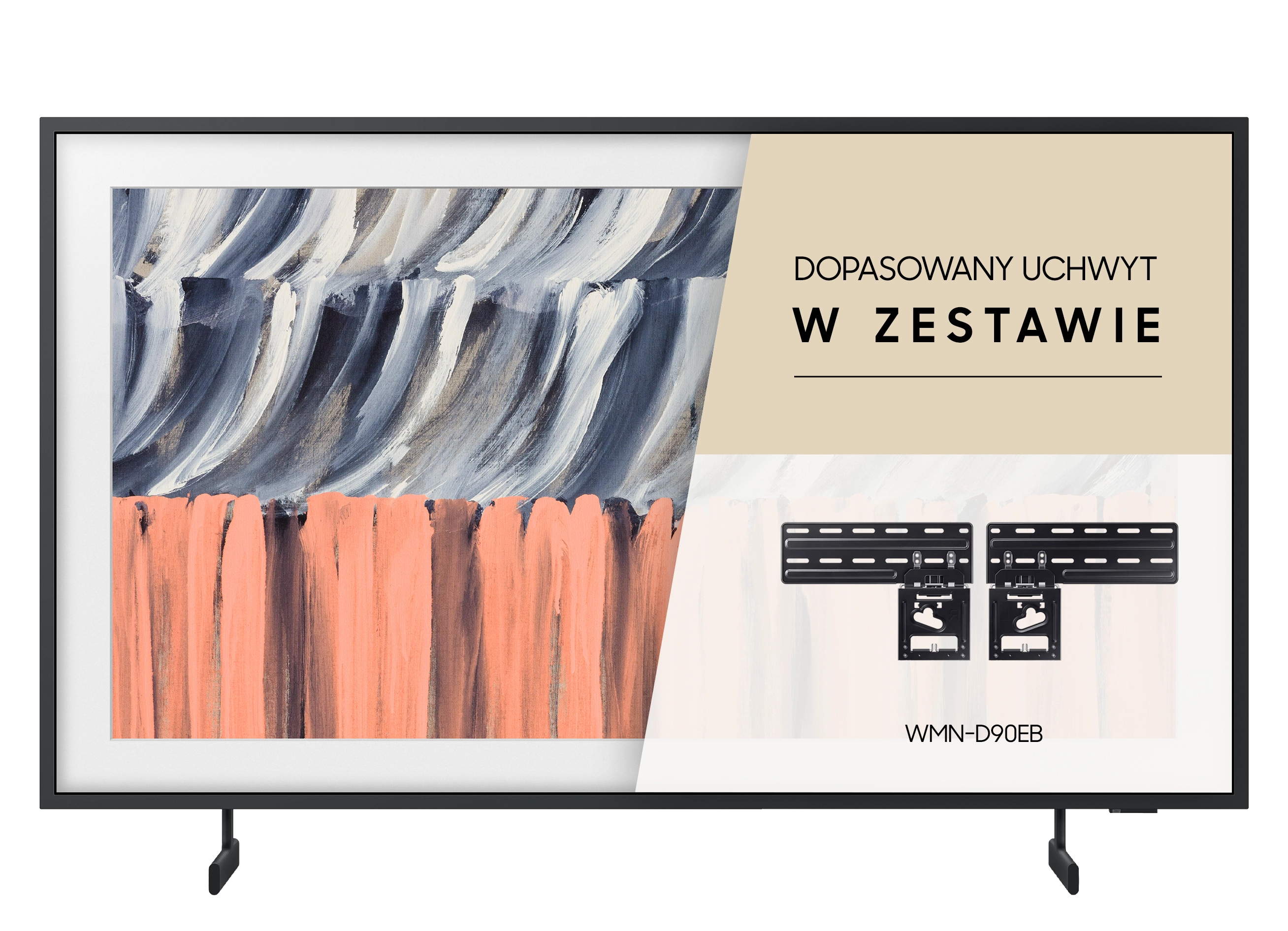 Telewizor Samsung The Frame QE43LS03HEU 43" QLED 4K HDMI 2.1 DVB-T2 + dopasowany uchwyt w zestawie