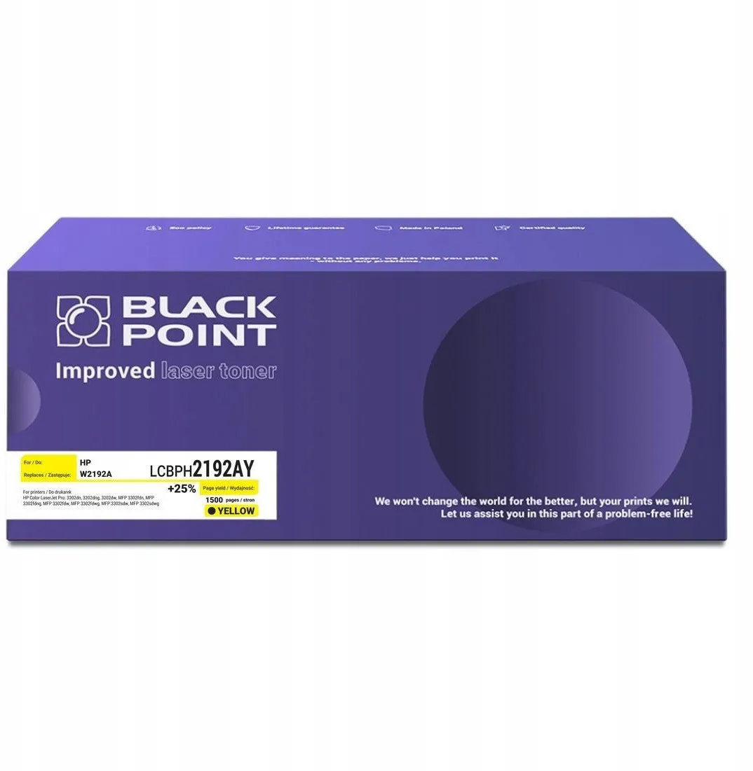 Toner Black Point LCBPH2192AY (zamiennik W2192A) Żółty