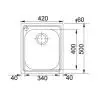 Zlewozmywak Franke Armonia AMX110-34 Stalowy Srebrny