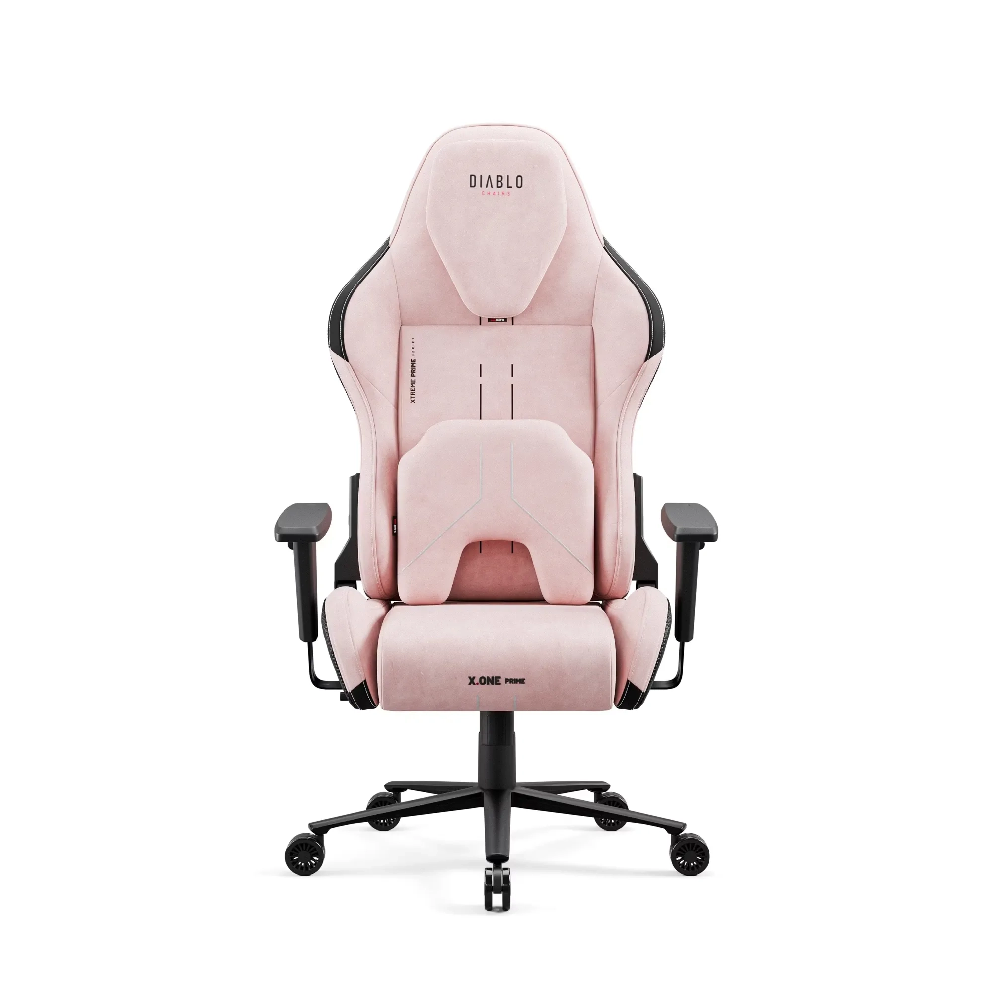 Fotel Diablo Chairs X.One Prime, Normal Size Akira Pink Gamingowy Do 140kg Tkanina Różowy