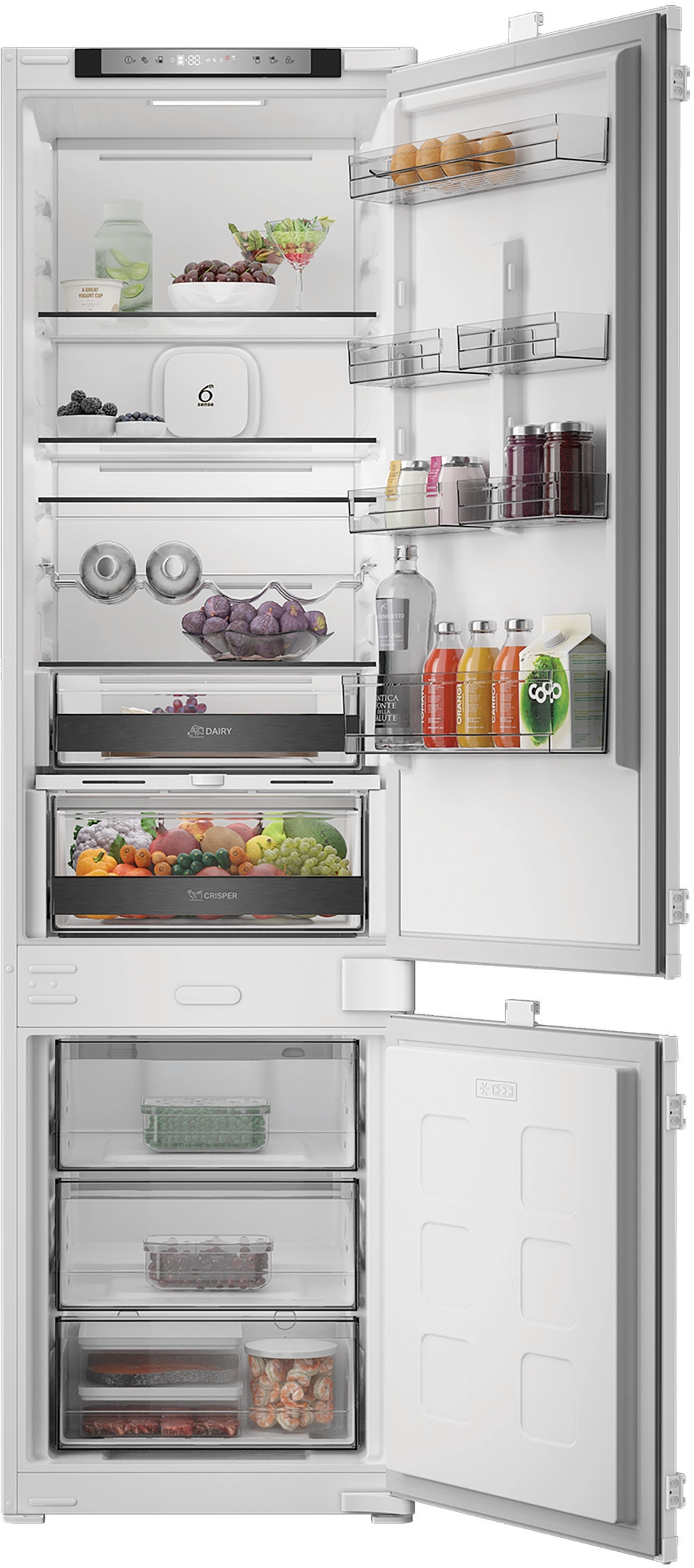 Lodówka Whirlpool WHK25322B4E Funkcje AI Pełny No Frost 193,5cm AI AdaptiveCool PureSpace