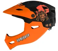 Kamikaze RONIN Helmet Orange SAMURAI M Czarno-pomarańczowy