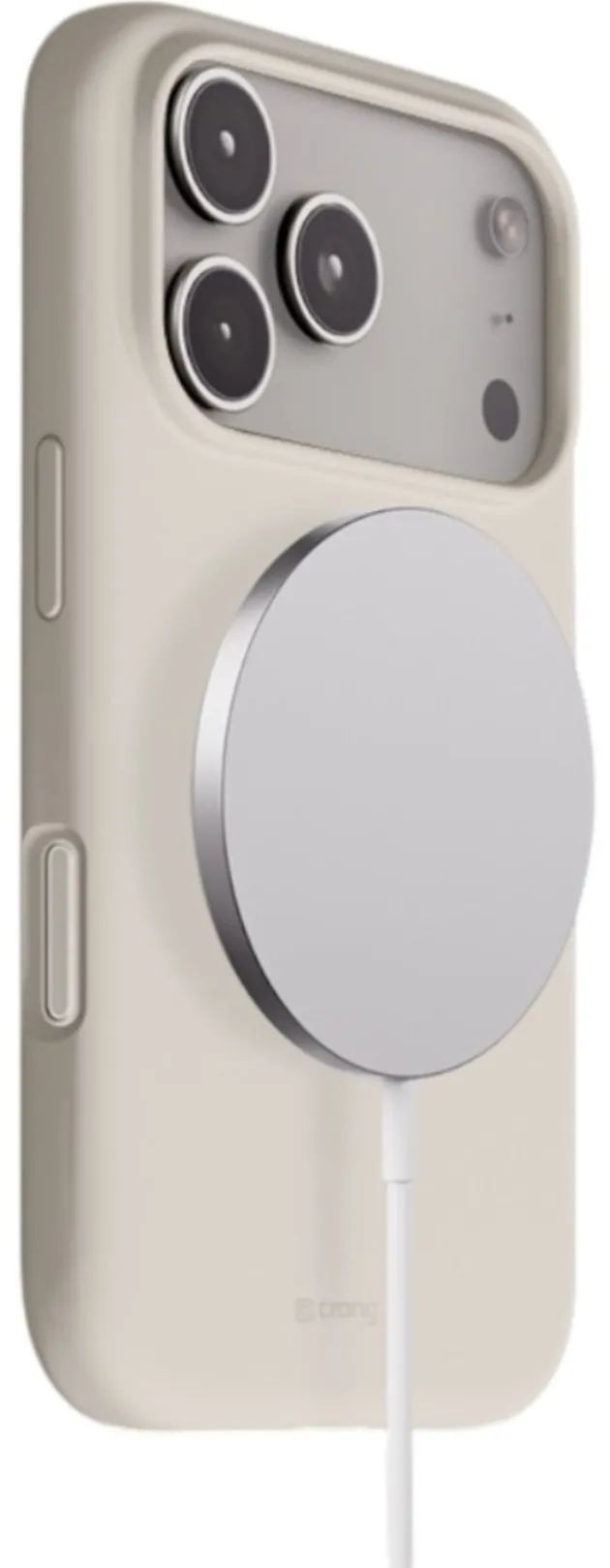 Etui Crong Color Cover Magnetic MagSafe do iPhone 17 Pro Kamienny beż