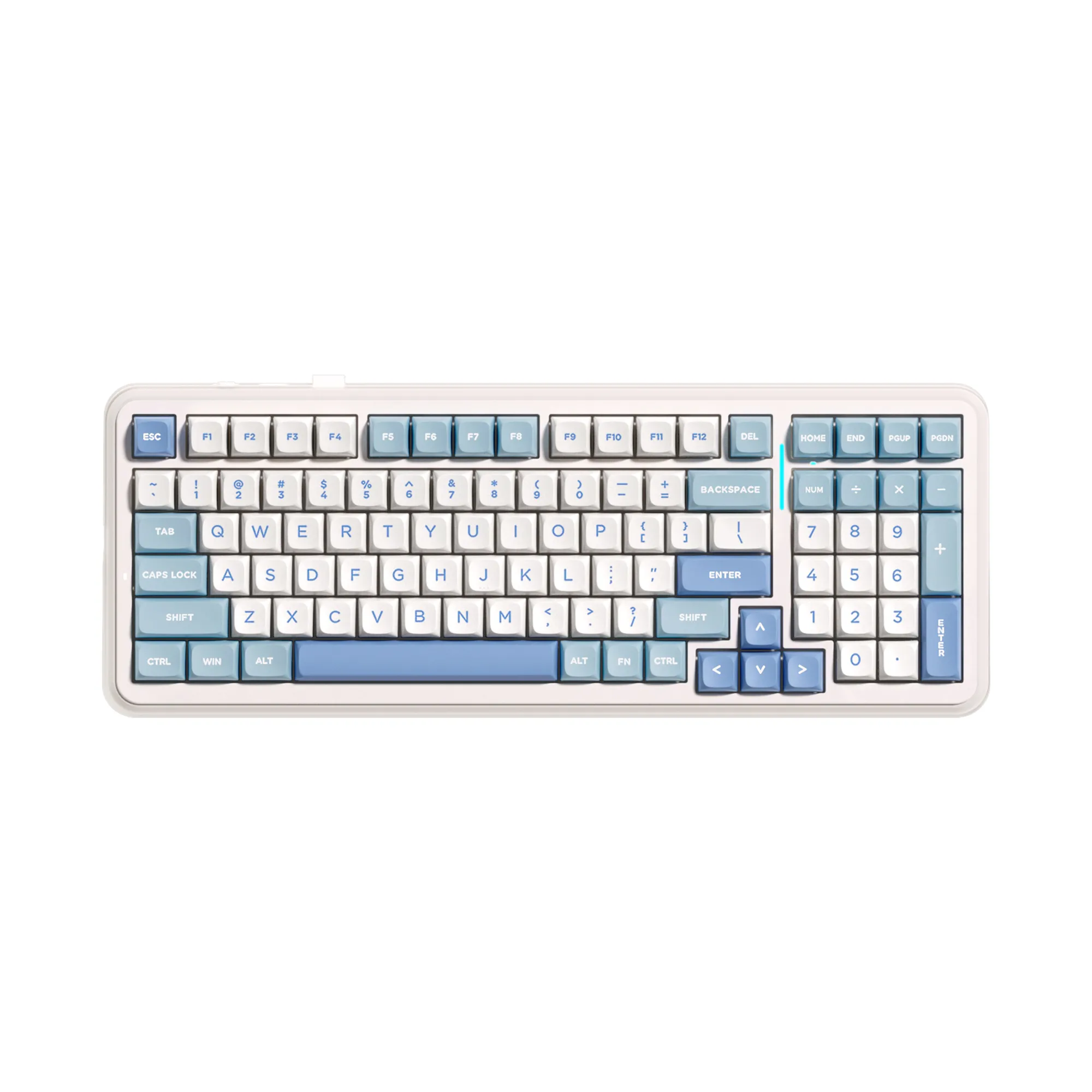 Klawiatura mechaniczna MCHOSE K99 Icy Creamsicle Switch Biało-Niebieski