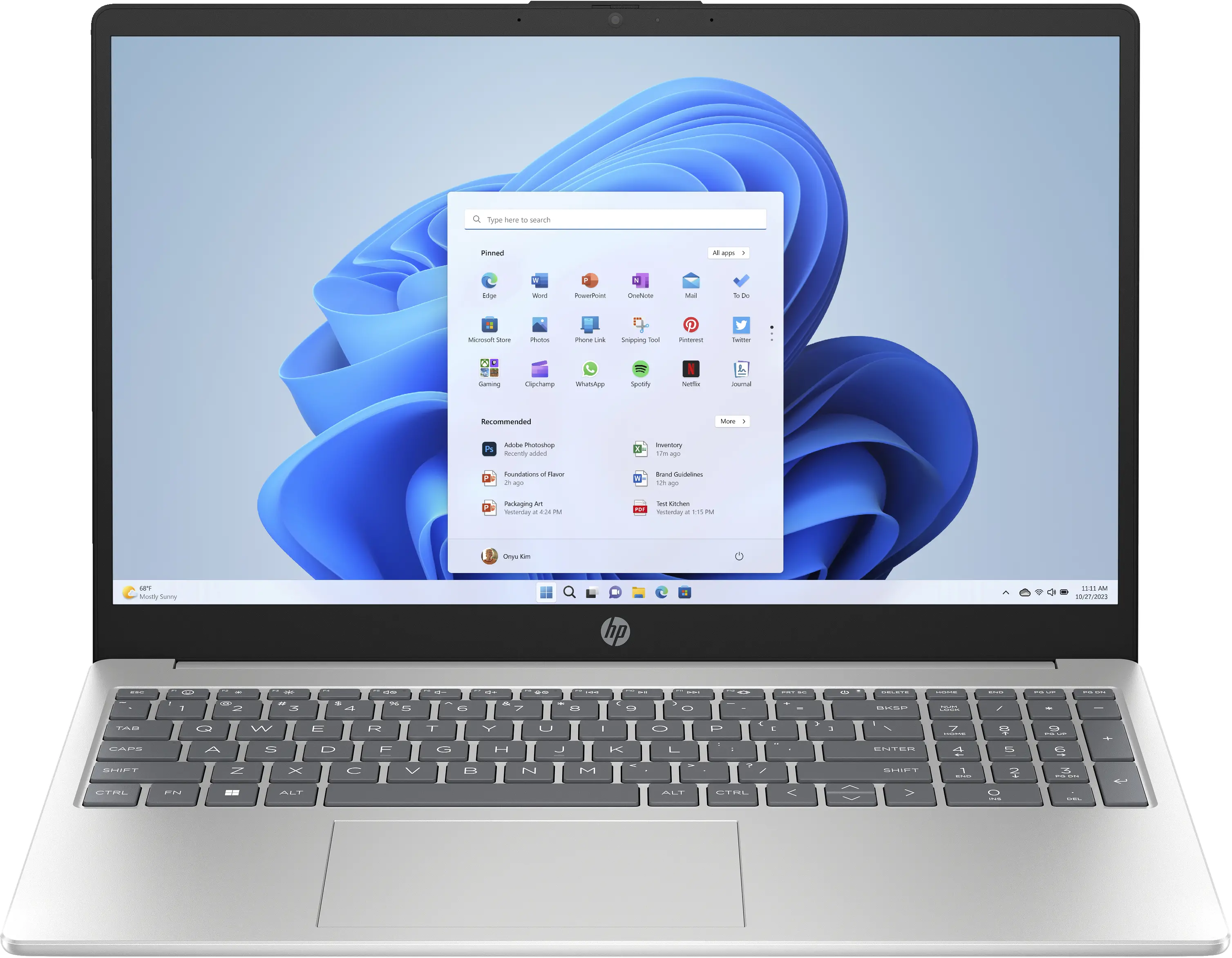 Laptop HP 15-fc0217nw 15,6" AMD Ryzen 7 5825U 16GB RAM 512GB Dysk SSD Win11 Srebrny