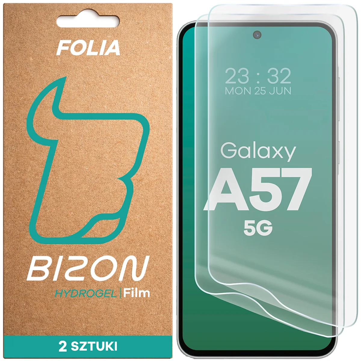 Folia hydrożelowa Bizon na ekran Film Hydrogel Front Duo do Galaxy A57 5G 2 sztuki