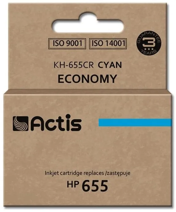 Tusz Actis KH-655CR (zamiennik 655 CZ110AE) Błękitny 12 ml