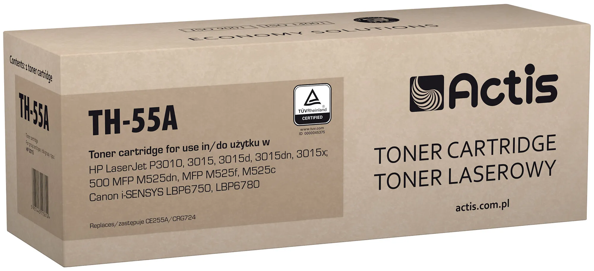 Toner Actis TH-55A (zamiennik 55A) Czarny