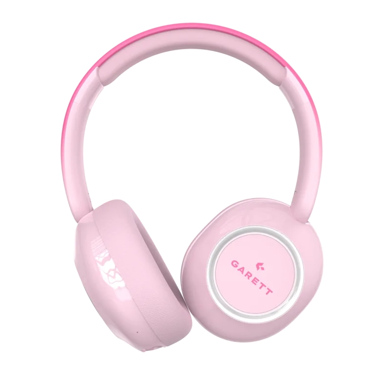 Słuchawki bezprzewodowe Garett Astro Wave ANC Nauszne Dla dzieci Bluetooth Różowy